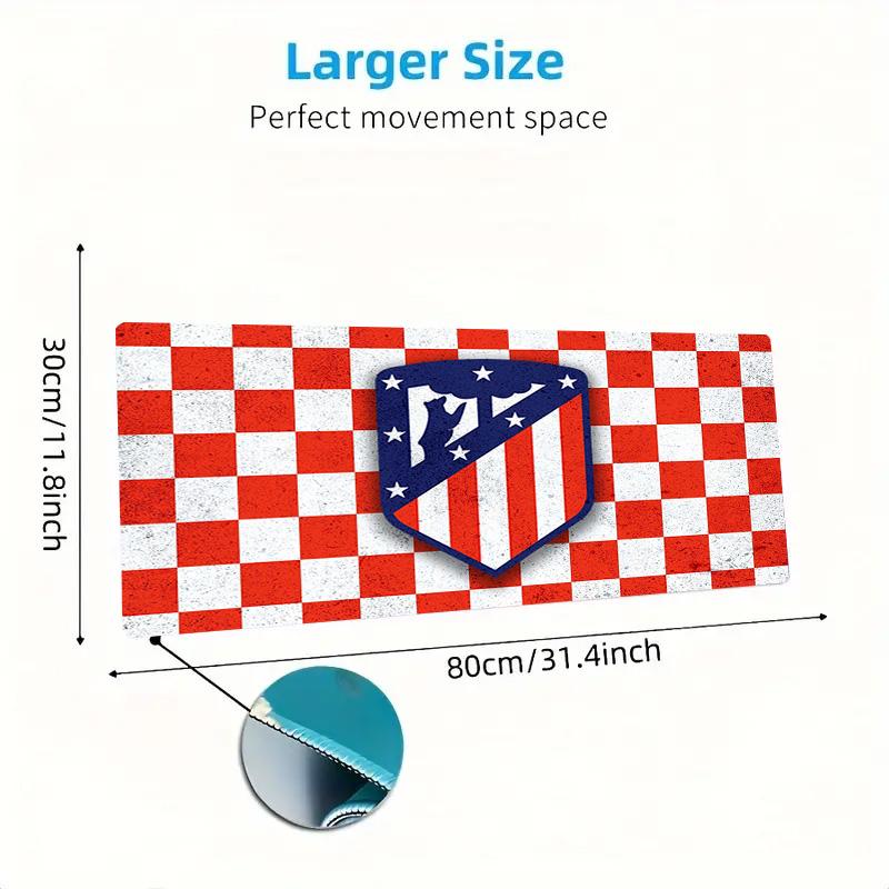 Atletico Madrid Color Mouse Pad Large Gaming Table Cushion Non-slip Laptop Tablet Big Mousepad XXL Mat Mini PC Playmat With Lock edge