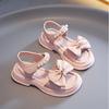 Girls' Sandals Summer Fashion Soft Bottom Little Girls' Princess Shoes Middle and Large Children's Open toed Student Beach Shoes