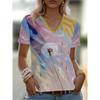 Casual Loose V-neck Top Women's Versatile Short-sleeved Fashion Breathable T-Shirts Women’s