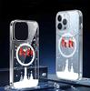 Magnetic Christmas Stocking Case for iPhone 15/16/17 Pro Max - Transparent Full Coverage Protective Case