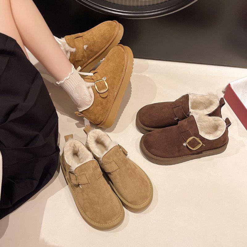 Outer wear Mao Mao new cotton shoes Martin warm autumn and winter snow boots thick-soled velvet short boots women
