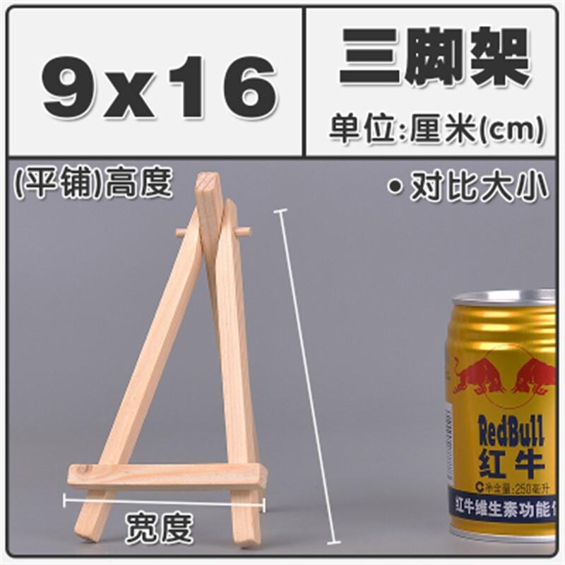 10Pcs Wood Mini Easel Frame Triangle Wedding Table Card Stand Display Holder Children Painting Craft Artist Supplies