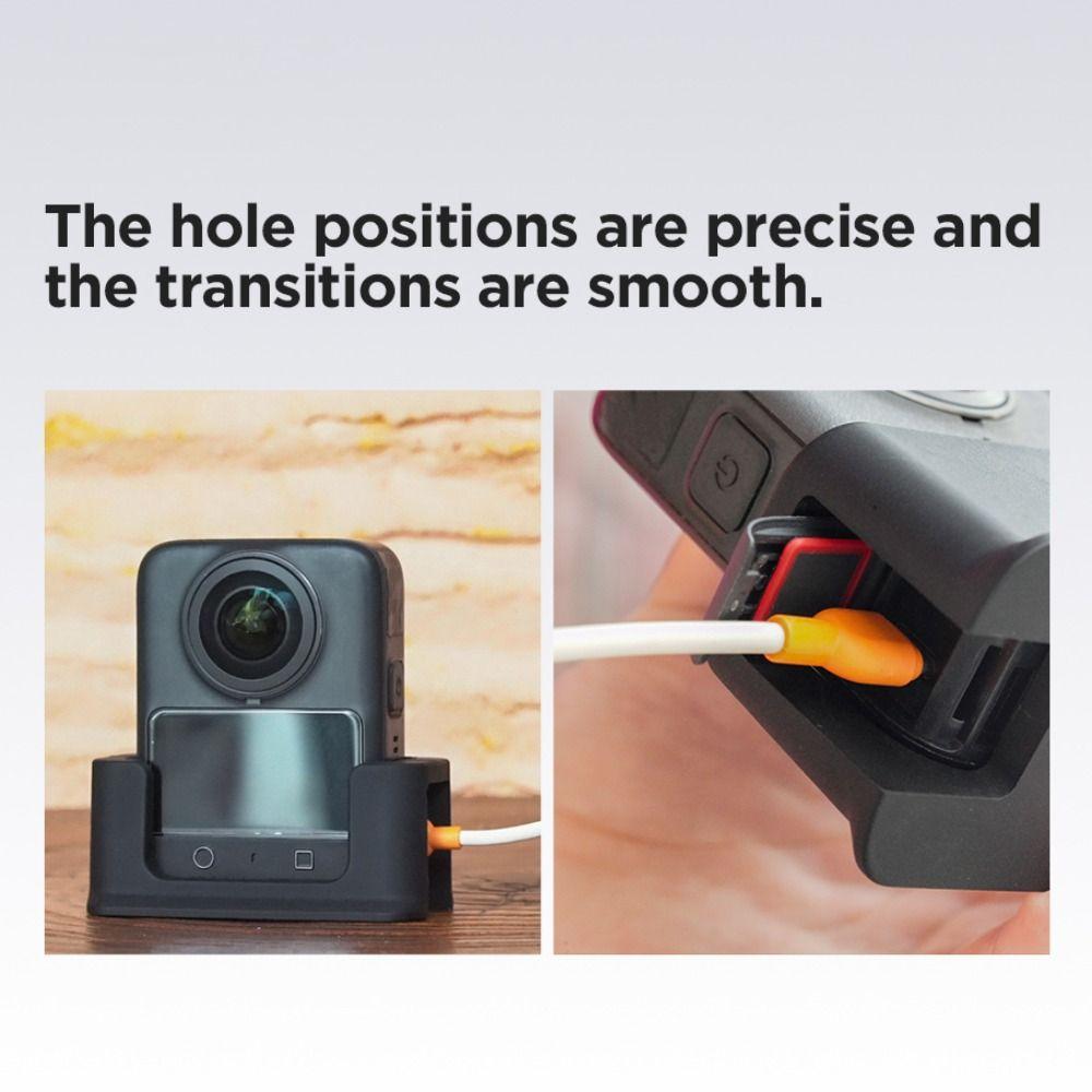 Anti-shake Car Camera Support Base Charging Slot Stand Holder for DJI Osmo 360 Photography