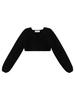 Salad Baguni Super Cropped Wool Jacket_Black