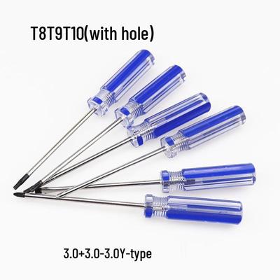Blue Striped Hexagonal Plum Blossom Screwdriver for Game Controller Disassembly (T8, T9, T10)