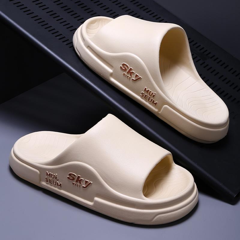 

Мужские тапочки для дома, пляжные тапочки, женские нескользящие банные тапочки, женские тапочки для улицы, летняя обувь 2024 года, унисекс, домашние тапочки 44-45 хаки