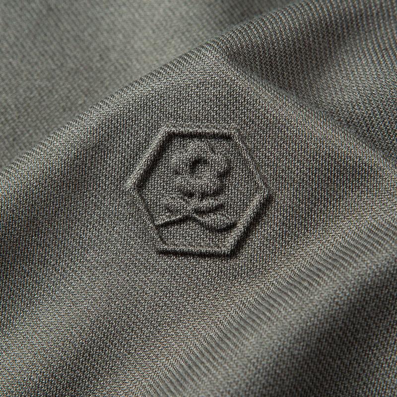 MONTAGUT Men's Long-Staple Cotton 3D Logo Polo Shirt