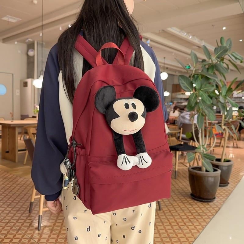 Trendy Nylon Unisex Backpack For Students With Spacious Design And Chic Aesthetic