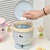 Big Eyes Cartoon Desktop Trash Can Home Desktop Mini Storage Bins