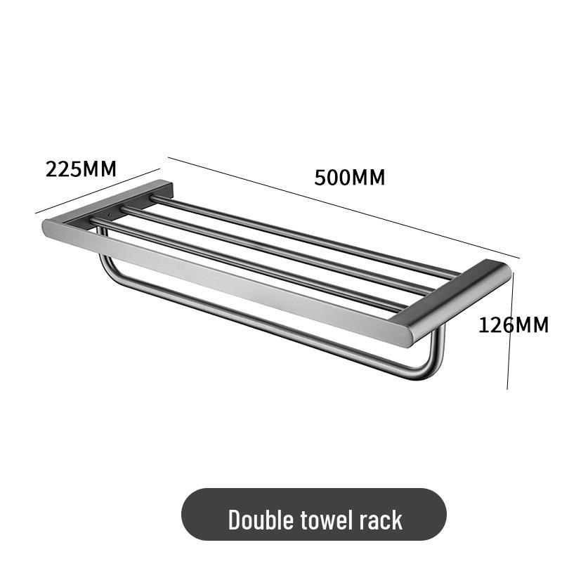 304 Stainless Steel Bathroom Towel & Storage Rack