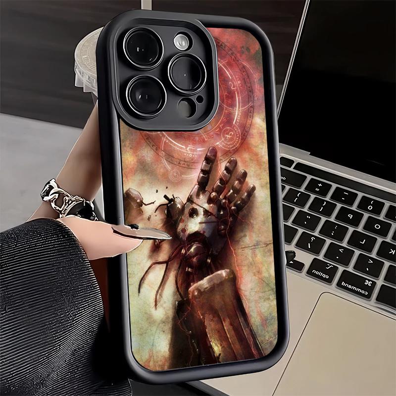 Phone Case for iPhone 17 Air 16E 15 16 Pro Max F-ullmetal A-Alchemist Anime Cover 14 Plus 13 12 Mini Soft Shell Silicone Fundas