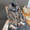 Luxury Brand Autumn Cashmere Pashmina Shawl Lady Wrap Warm Winter Scarves Design Print Female Foulard  Stoles Scarf