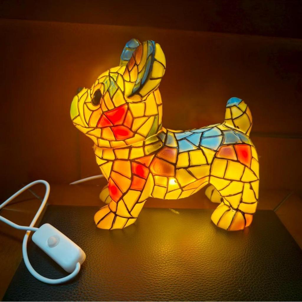 Iridescent Dog USB Night Light - Atmospheric Desktop Ornament