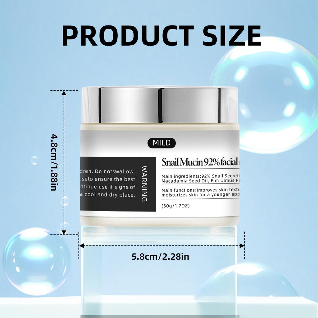 Snail Mucin Facial Moisturizer 50g – Deep Hydration & Skin Repair