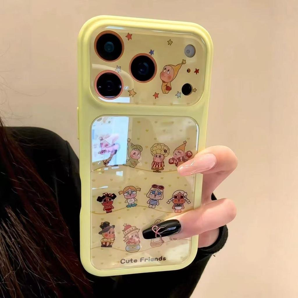 Yellow crying baby star boy mobile phone case is suitable for Apple 17 mobile phone iphone1615promax soft color second skin change