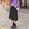 Solid Color Goddess Skirt Cake Skirt Super Fairy Girl Slim Summer A-line Skirt Mid-length Skirt