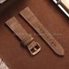 Vintage Wildleder Lederarmband 20mm 22mm Schnellverschluss Uhrenarmband für Omega für Seiko für Cartier für Tissot Goldene Schnalle Armband