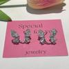 Elegant Zircon Butterfly Stud Earrings Women Sweet Personality Stud Earrings Daily Commute Fashion Commemorative Jewelry Gift