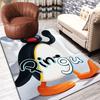 Pingu (cartoon Penguin) Rug Floor Mat for Living Room or Bedroom Soft and Comfortable Carpet a Gift for Birthday and Holiday.