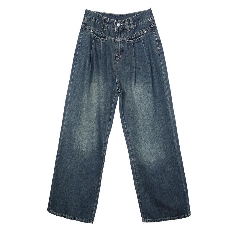 Betu Women s High-Waist Wide-Leg Denim Pants S