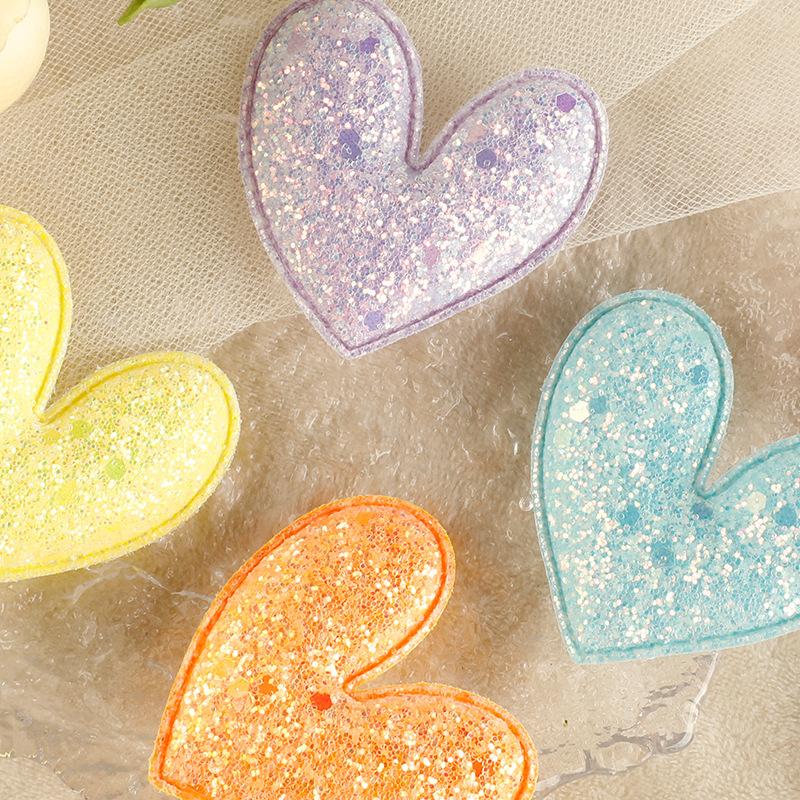 Duoku Three-Dimensional Love Badge Embroidery Sticker Sequins Love Accessories Hairpin Cloth Label Clothing Accessories Patch Cloth Sticker