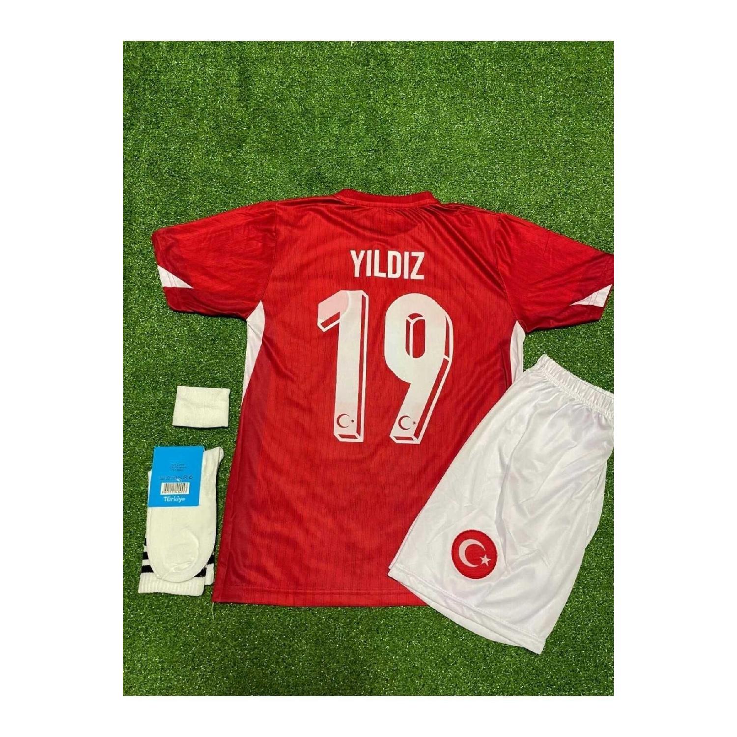 

Trkiye Euro 2024 Kenan Yldz Home Kids Jersey Set Of 4 (red) 5-6 Yaş красный