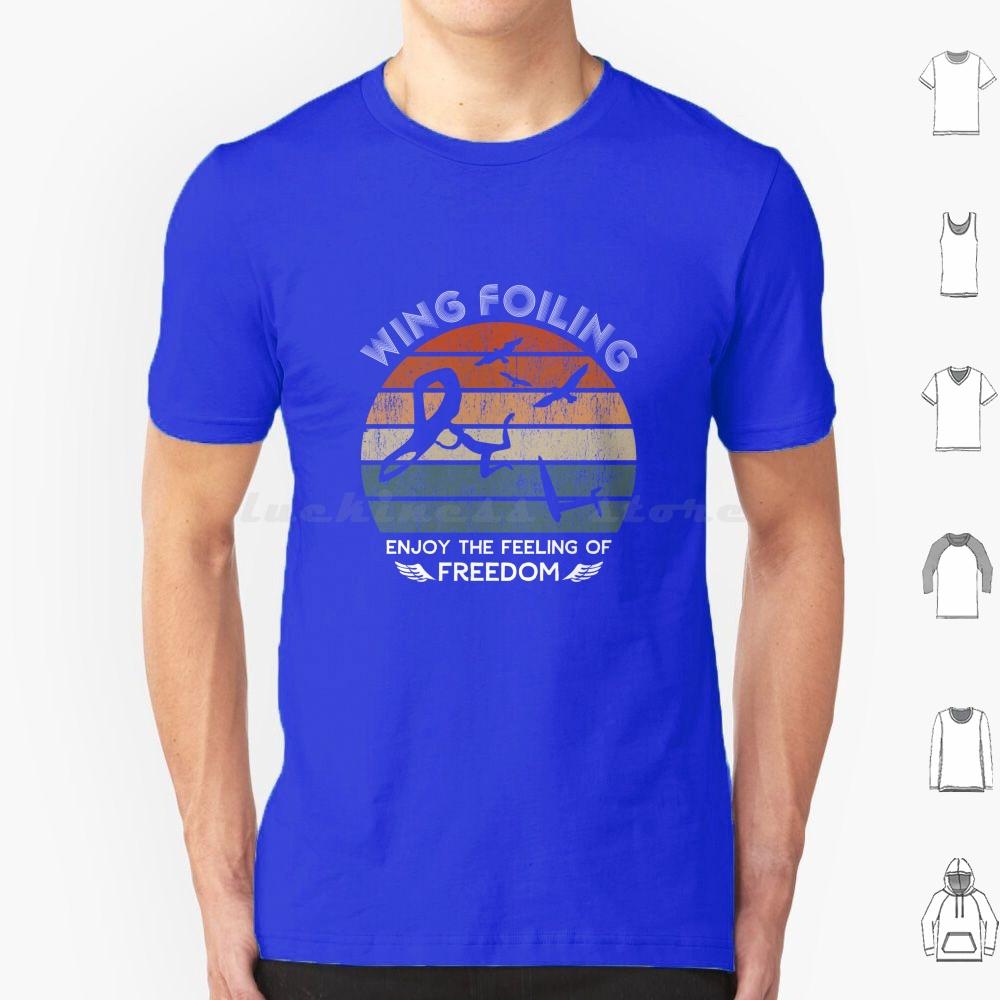 Wing Foiling Surfer Gifts T Shirt 6xl Cotton Cool Tee Wing Surf Watersports Sky Wing Wing Surf Wing Foiling Surfer Enjoy The