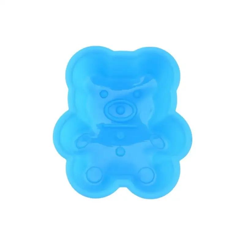 Lovely Bear Form Cake Mold Silicone Mold Muffin Cupcake Baking Tools Cooking Bakeware Maker Pudding Jelly Mold Kitchen Tools