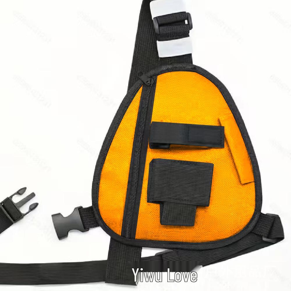 Multifunctional Wear-Resistant Oval Crossbody Bag for Two-Way Radio Storage