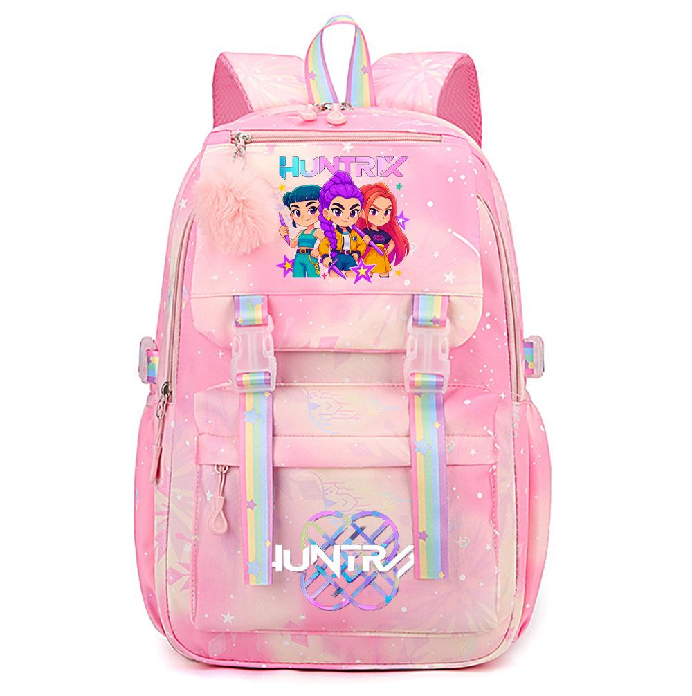 Anime K-Pop Demon Hunters Printed Large Capacity Waterproof Backpack Teenger Student Girl Boy Schoolbag Bookbag Women Large Capacity Travel Bag Gift