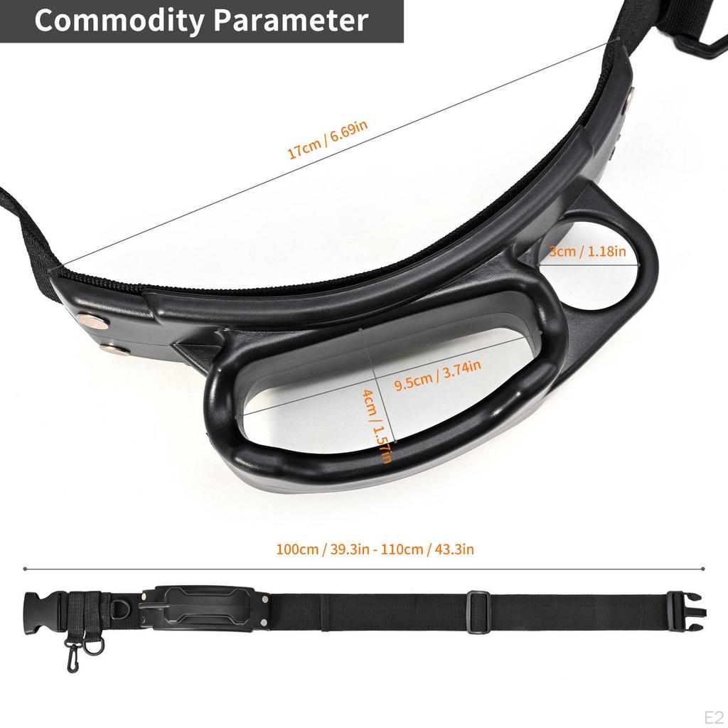 Belt Fishing Rod Holder Pole Display,Adjustable Length Support Gifts Versatile Black