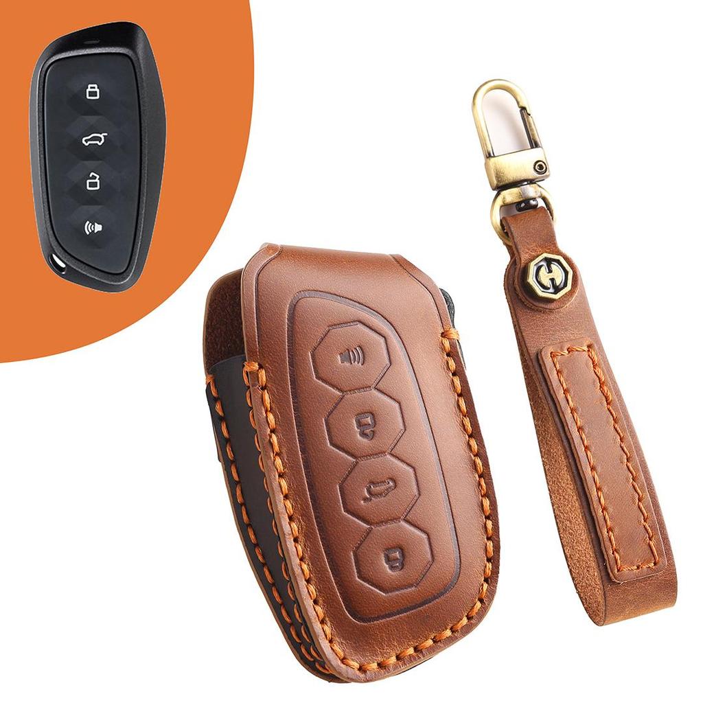 Suitable for Haver DARGO Handmade Cowhide High-End Car Key Cover