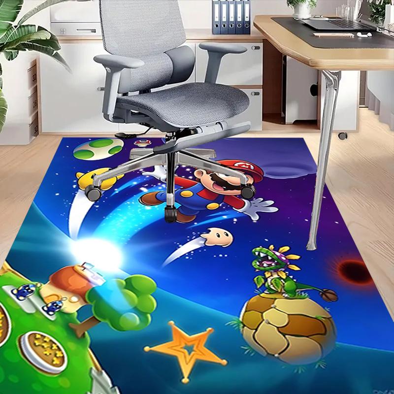 1pc Super Mario Bros Adventure Carpet for Playroom Bedroom Living Room Sofa Home Decor,kids Game Area Rug Non-slip Floor Mat Y72916