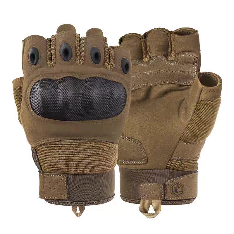 Men's Full-Finger Outdoor Tactical Gloves - Cut-Resistant, Wear-Resistant for Motorcycle Riding & Combat