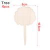 10PCS Eco-Friendly Bonsai Ornament Nursery Pots Wood Sign Tags Bamboo Plant Labels Garden Markers Planting Tools