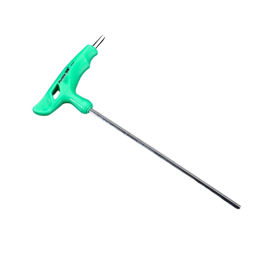 GetUniversal T-Handle Hexagonal Wrench Spanner 2/2.5/3/4/5/6/8/10mm Flat/Ball End Perfect for DIY and Professional Use