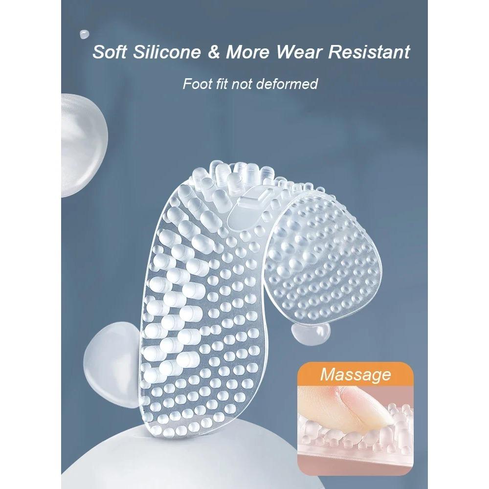 Upgraded Silicone Heel Grips Inserts Pads, Anti Slip Heel Cushion Stickers Foot Care Protector for Men Women Loose Shoes