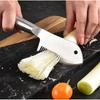 Stainless Steel Julienne Peeler Ergonomic Handle Multi-purpose Scallion Shredding Knife Easy To Clean Kitchen Gadget