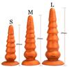 Tekutý silikon oversized pagoda anální kolík Dildos Soft penis anální dilatátor stimuluje řitní otvor a vagínu Sexuální hračky Big Dick anální kolík