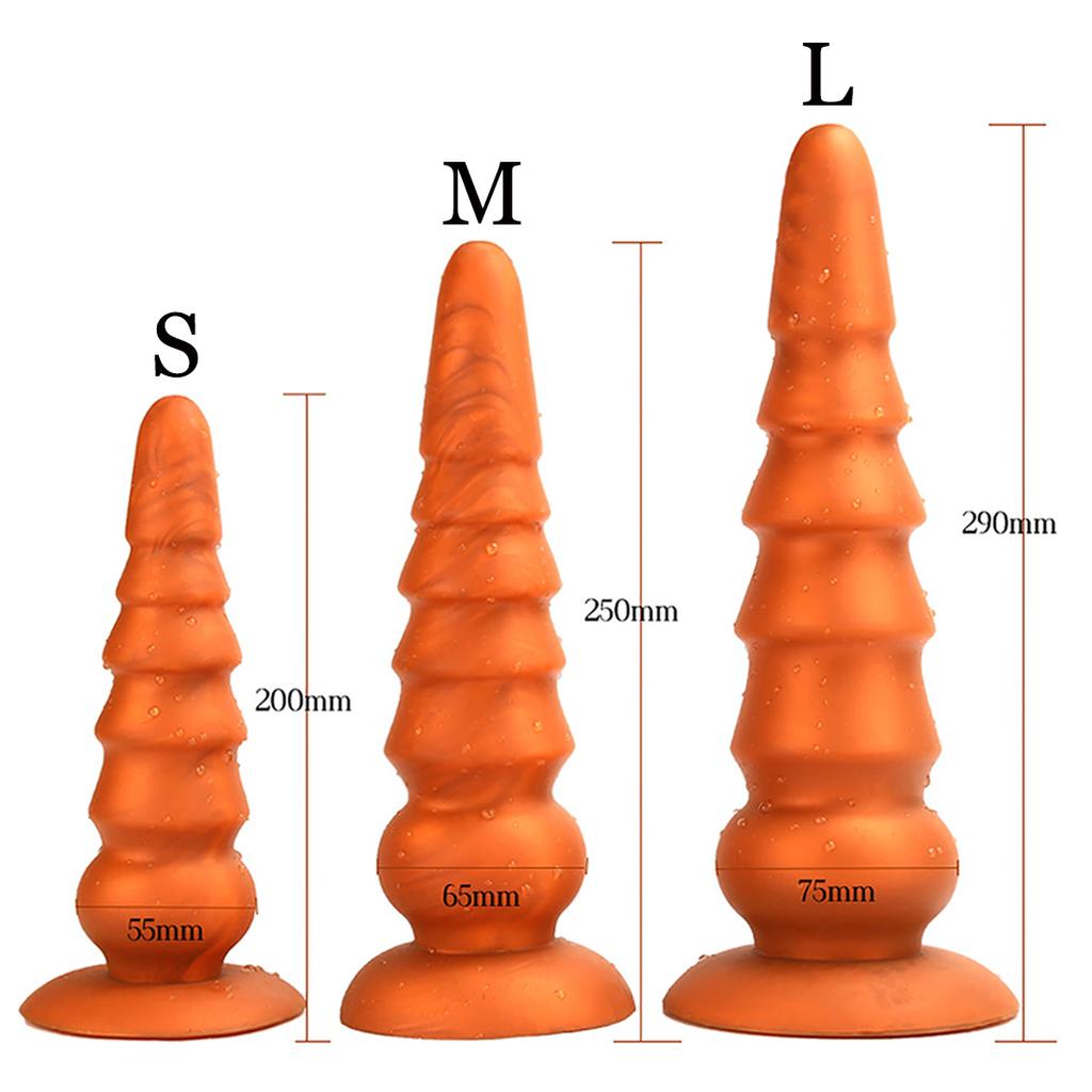 Tekutý silikon oversized pagoda anální kolík Dildos Soft penis anální dilatátor stimuluje řitní otvor a vagínu Sexuální hračky Big Dick anální kolík