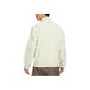 Nike Solid Color Stand Collar Zip Up Long Sleeve Loose Jacket Men Outerwear White DM5621-206