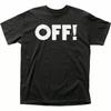 ÉTEINT ! T-shirt Logo Homme sous Licence Groupe de Musique Rock N Roll Rétro Nouveau Noir