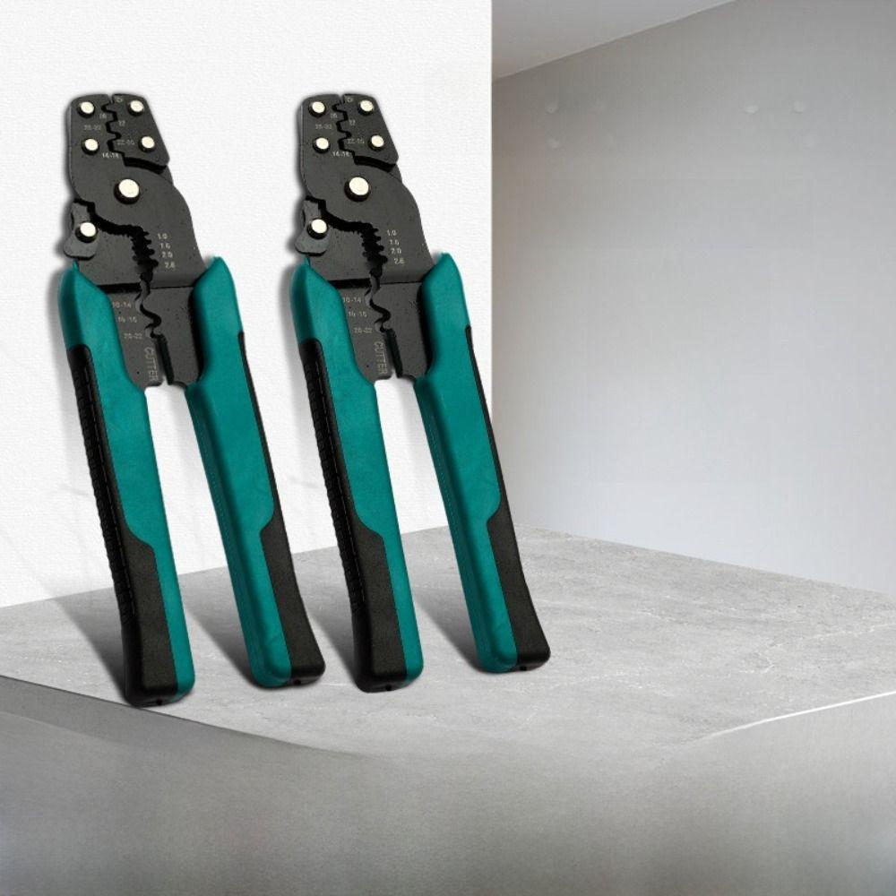 Mini Size Electric Terminal Crimping Pliers Integrated Design Multiple Connector Wire Stripping Tool Cutting Function 10-26 AWG