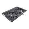 12V 80W Radiator Dual Cooling Fan Iron Frame High Power Water Tank Heat Dissipation Universal Car