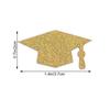 100Pcs Bachelor Cap Shaped Graduation Confetti Creative Double Sided Glitter Confetti for Party Decor Dessert Table Celebration