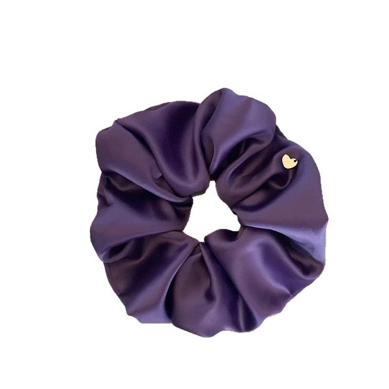 Purple Color Satin Hair Band, Hair Bow, Hair Ring, Hair Clip, Korean Headband Hair Accessory, Hair Decoration