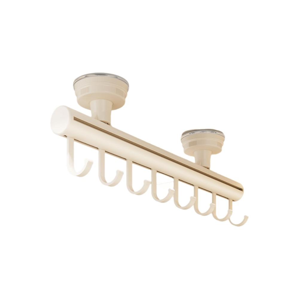 Space Saving Sliding Wardrobe Hooks Removable Moisture-proof Pull-Out Clothes Hanger Adjustable No-Drill Scarf Tie Rack Bedroom