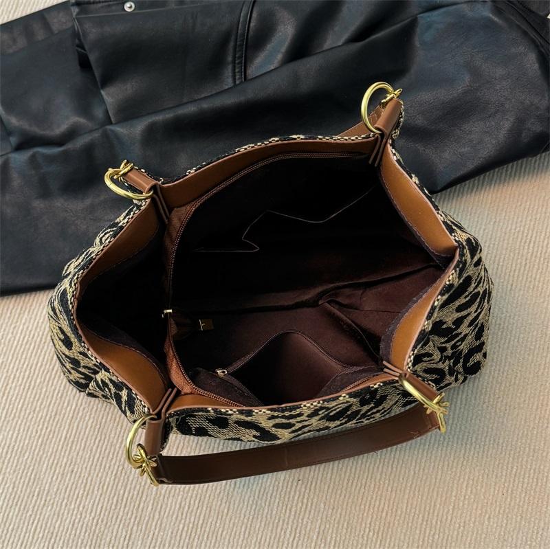Leopard Print Shoulder Bag Women's Leopard Print Tote Bag