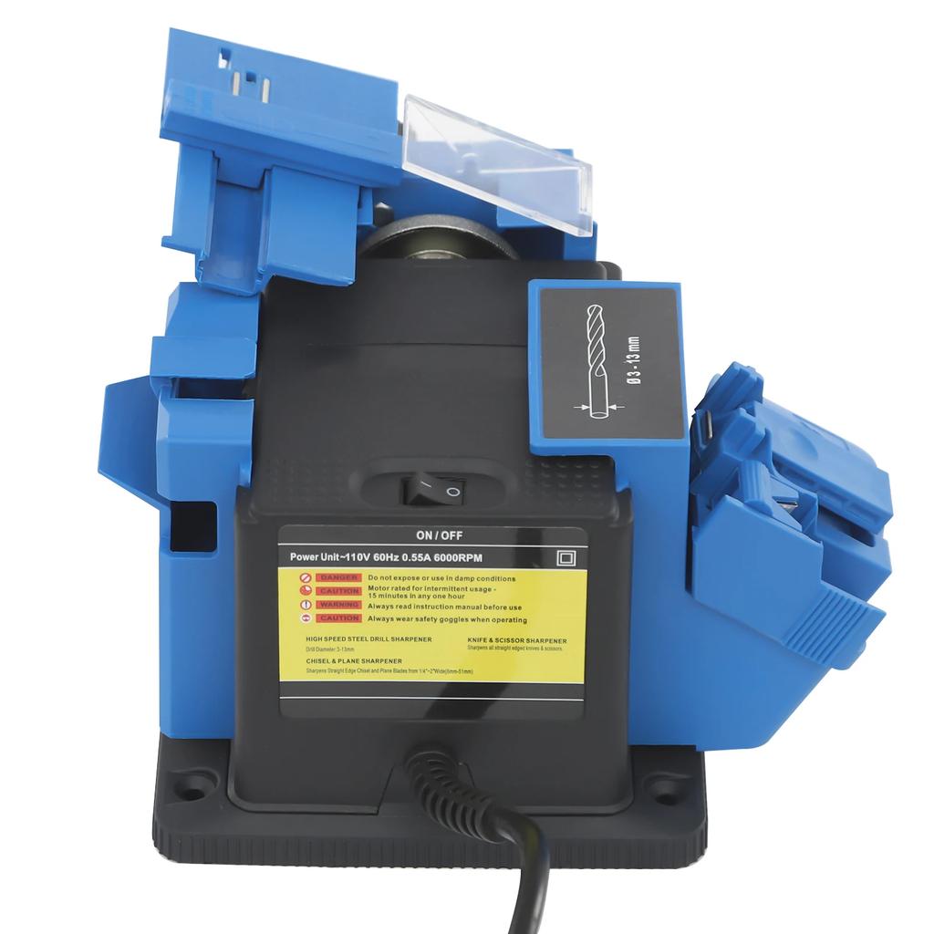 1350RPM Multifunctional Drill Bit Sharpener Electric Knife Sharpening Machine Household Cutter Scissor Tabletop Knife Sharpener