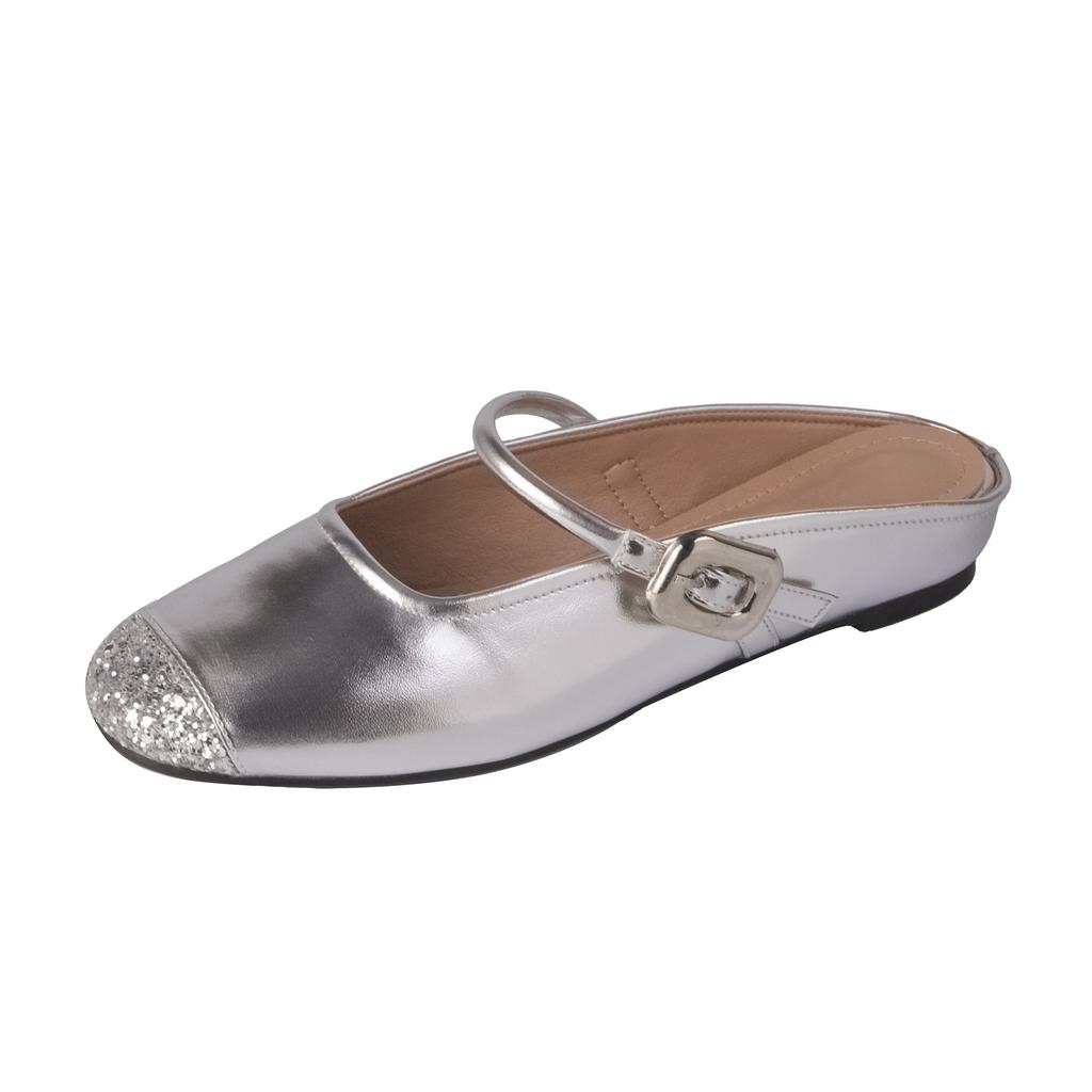 Women's shoes summer women's 2025 new fashion bag head half drag single shoes women's sexy versatile women's shoes soft sole is not tired